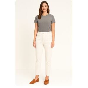 Joe's Jeans SZ 29 The Smith High Rise Straight Ankle STYLE #138445 Off White